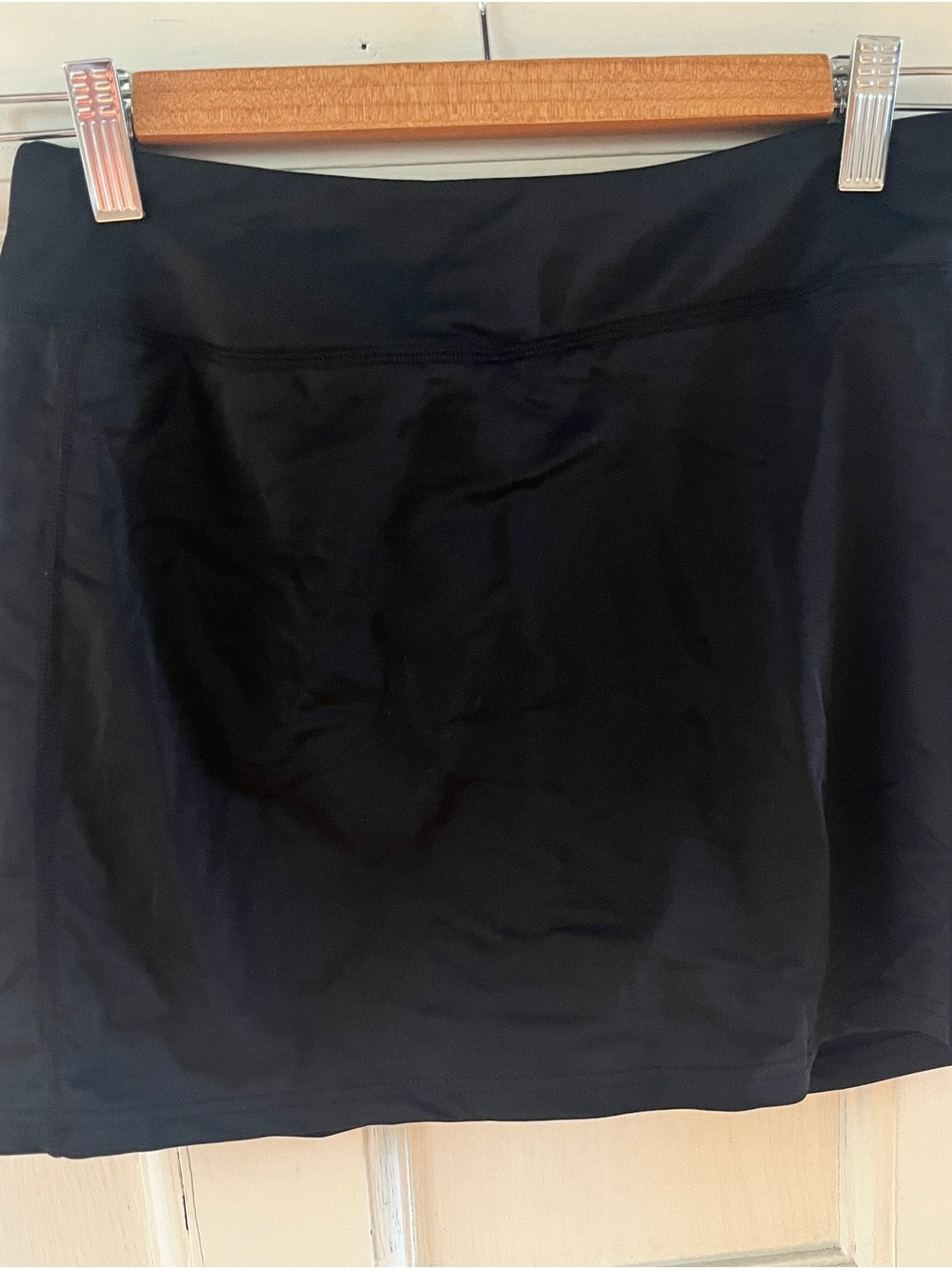 Black Athletic Skort in small, with undershirts. Blevon H (Amazon)